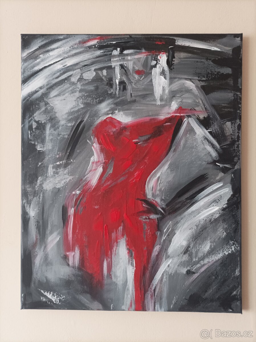 Obraz 40x50, abstrakce, DOPRAVA ZDARMA