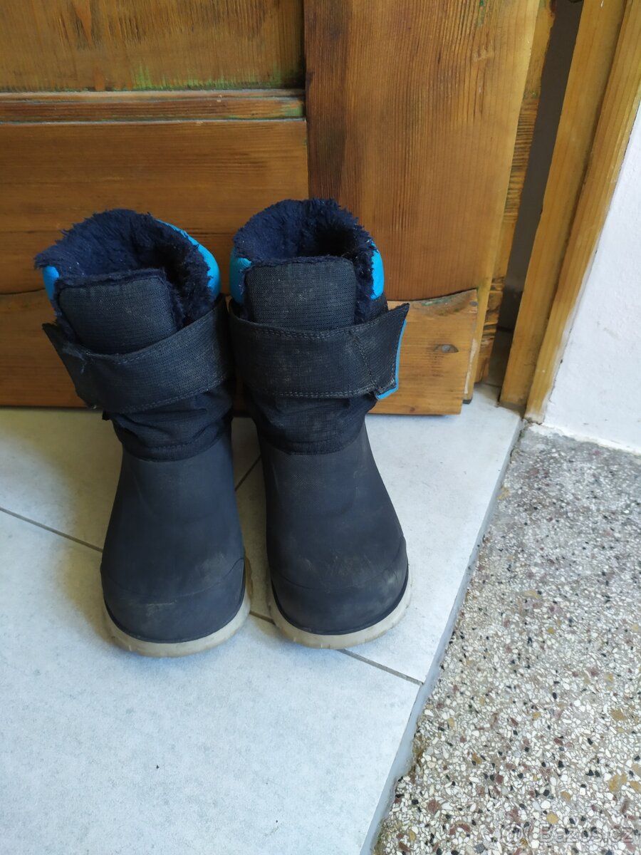 Zimní boty gumové nepromokavé sněhule vel.32