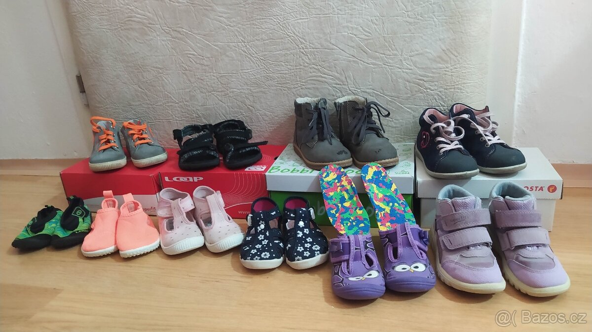 Dětské boty - různé druhy