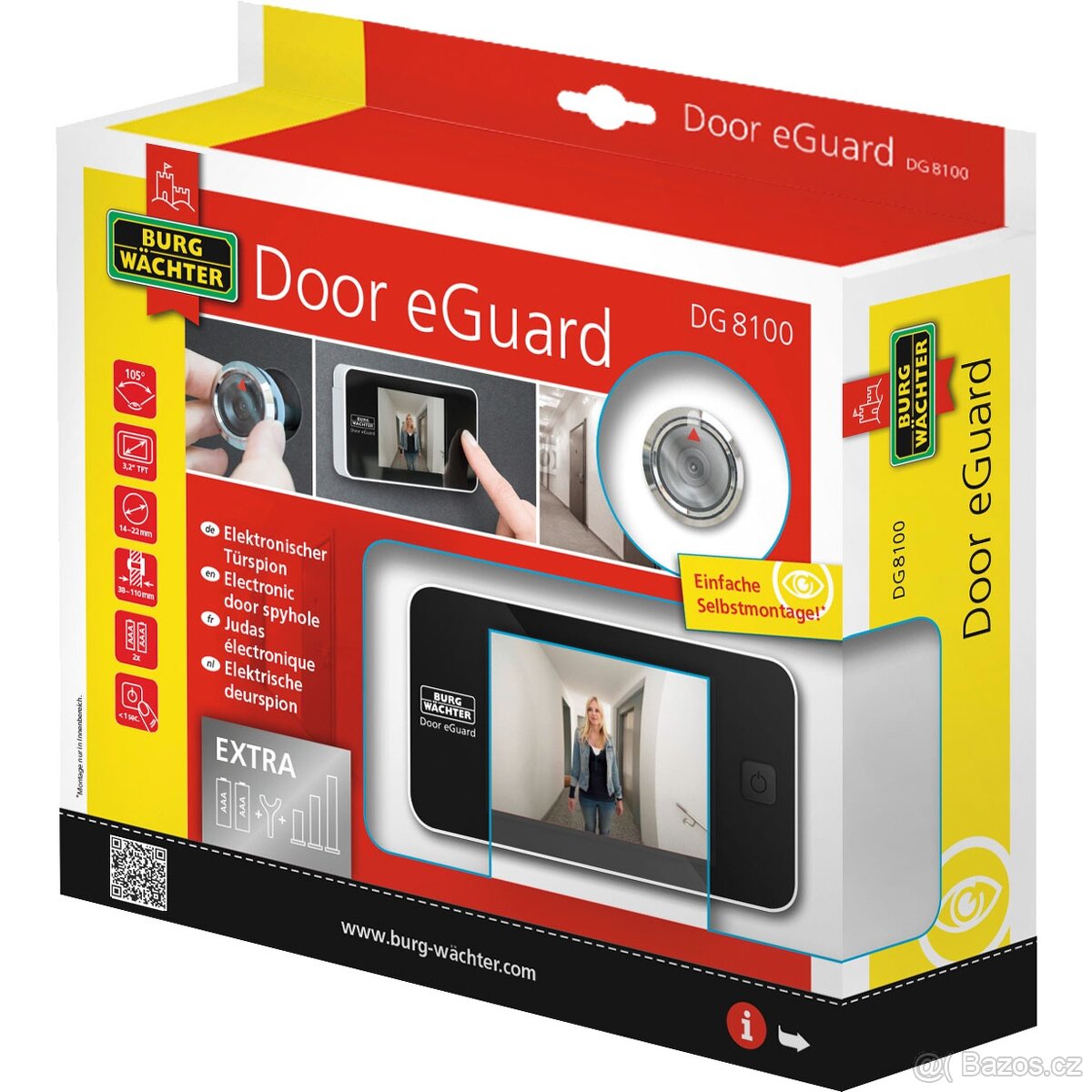 Digitální dveřní kukátko Burg-Wächter eGuard DG 8100