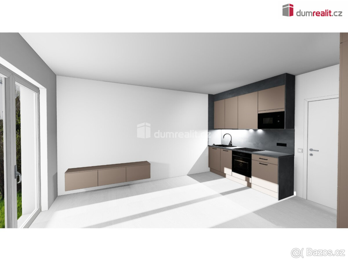 Nový světlá byt 1+kk, 30,15 m2, 3np, / 2 p. OV, novostavba,
