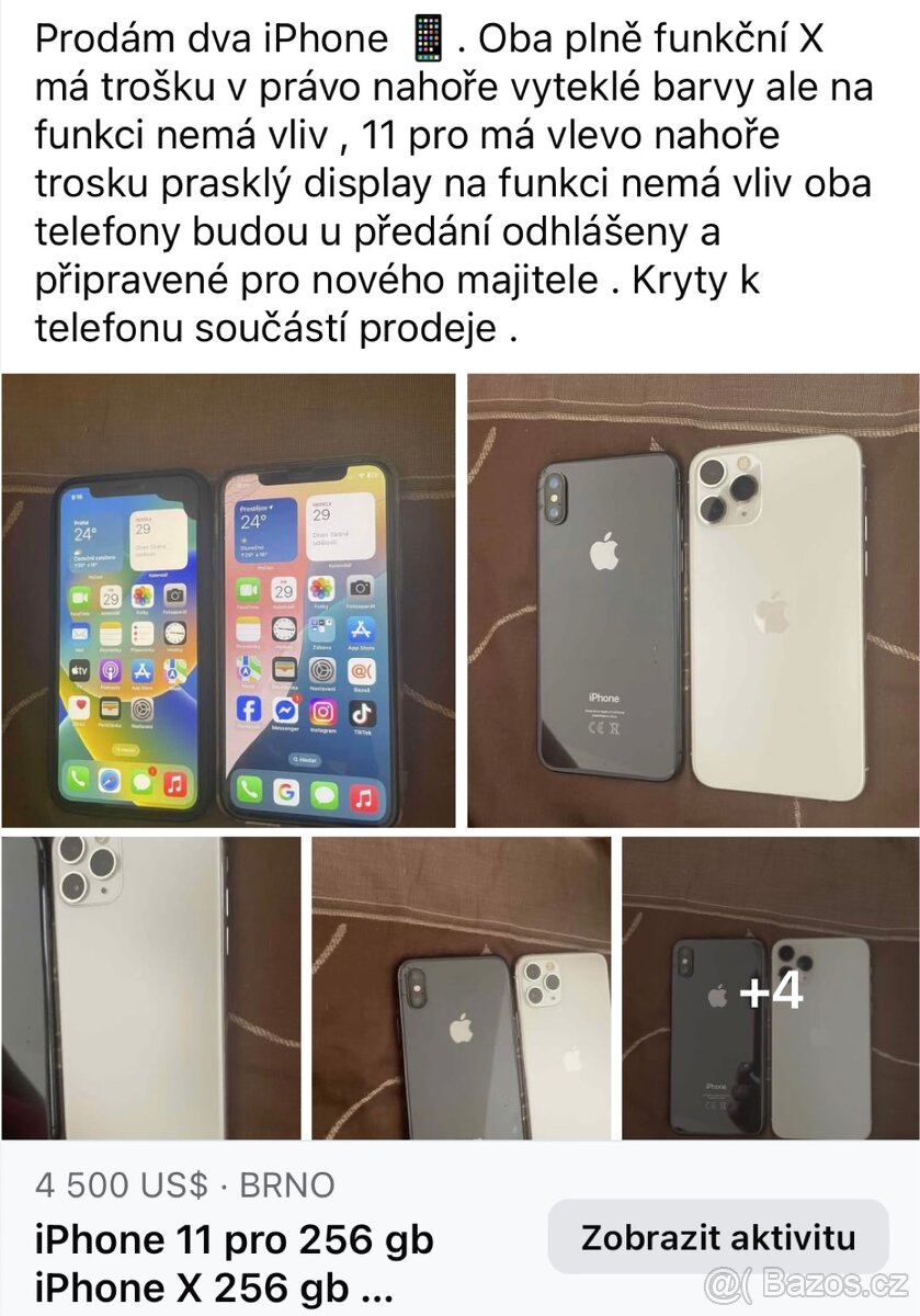 iPhone X 256 gb , IPhone 11 pro 256 gb