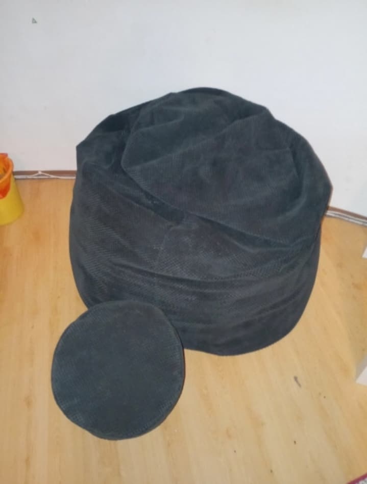 Sedací vak s podnožkou