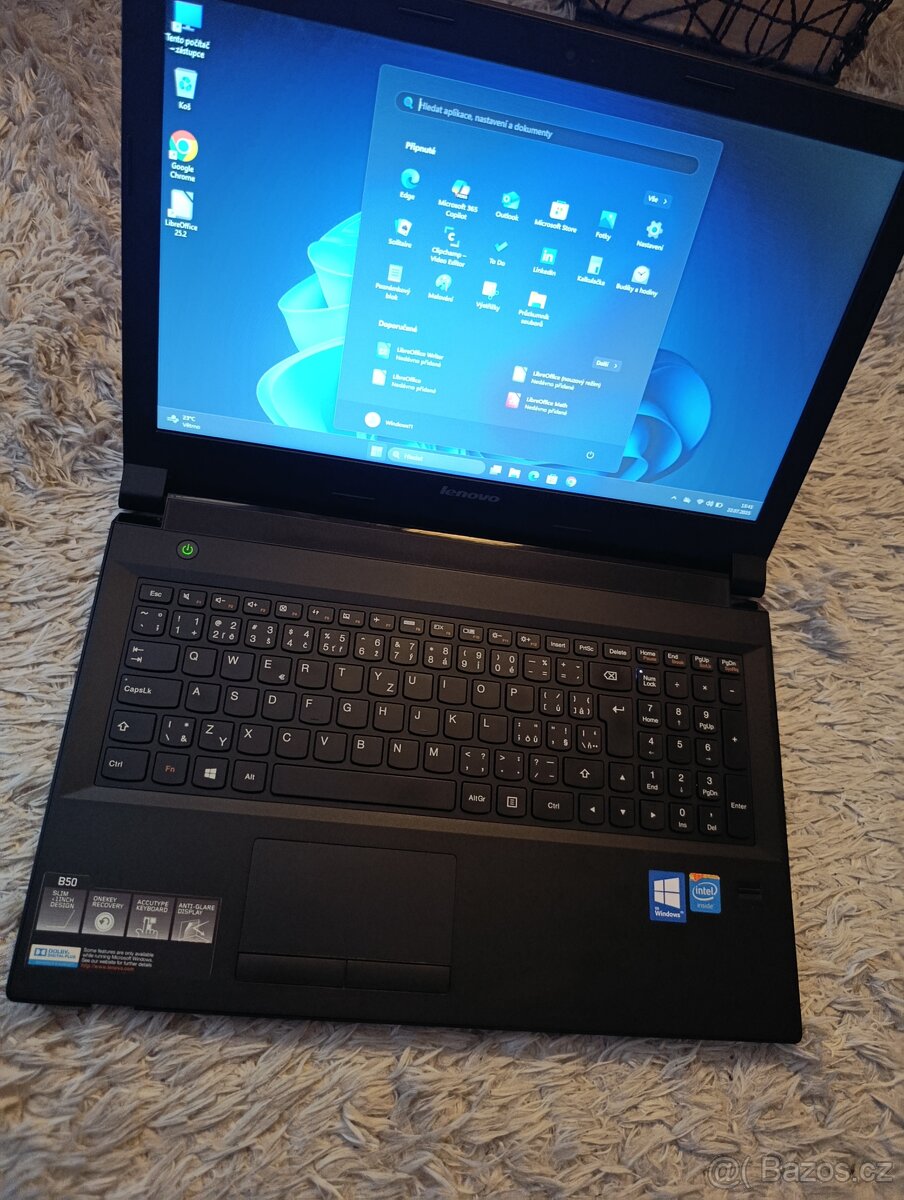 Lenovo B50 / nulova hlučnost / s W11 / nova instalace
