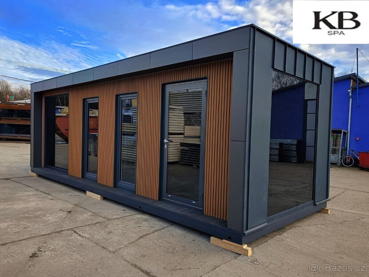Zahradní sauna / kontejnerová sauna / venkovní sauna 8,0x3,0