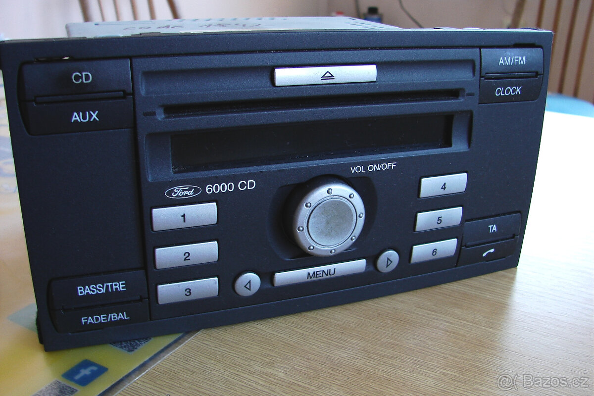 Rádio Ford 6000 CD + KÓD