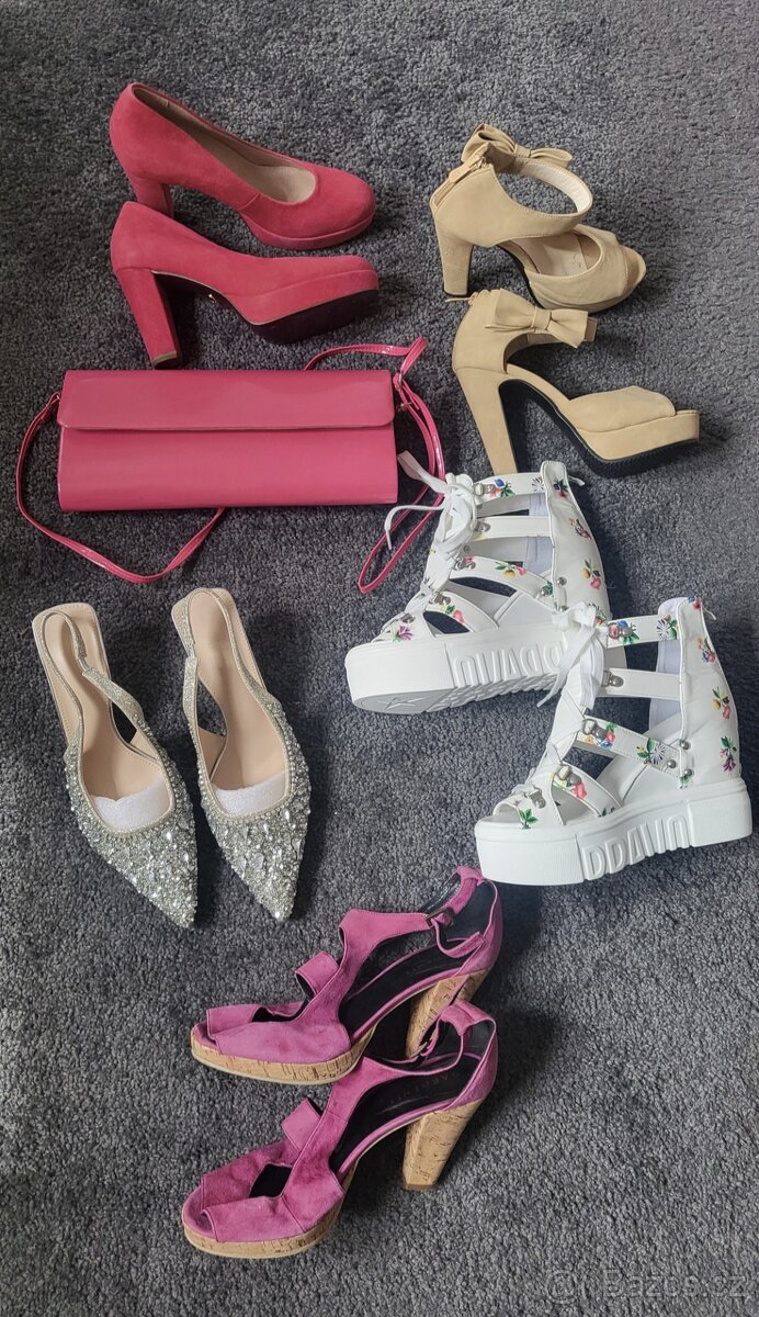 Boty letni damske platforma mix