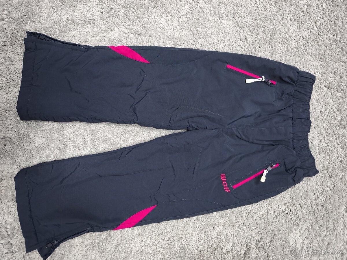 Oteplováky / kalhoty dívčí vel. 98, Wolf