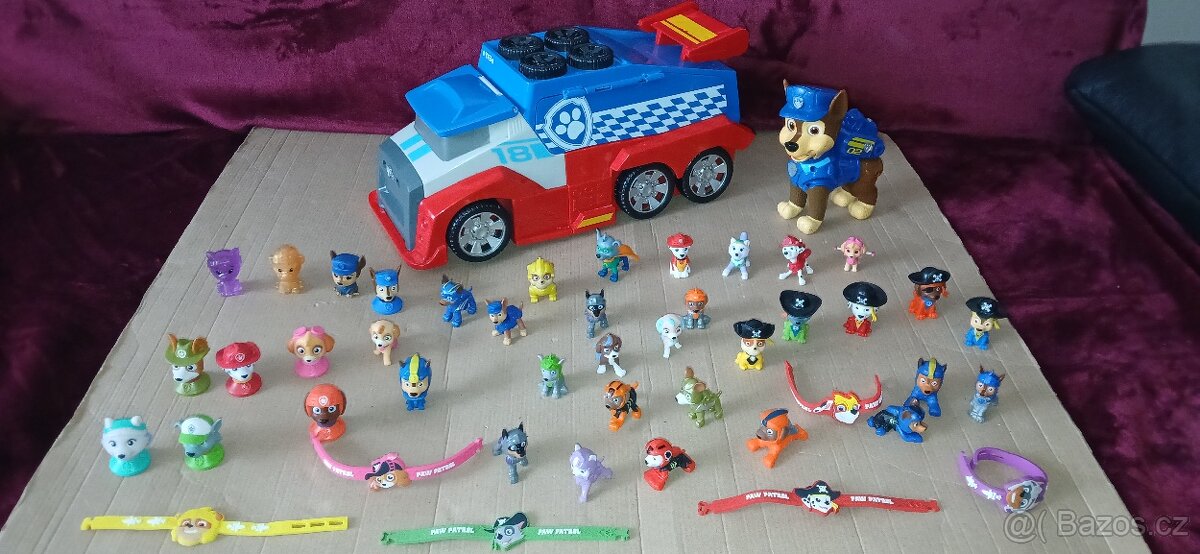 Tlapková patrola auto a figurky atd dle fotek