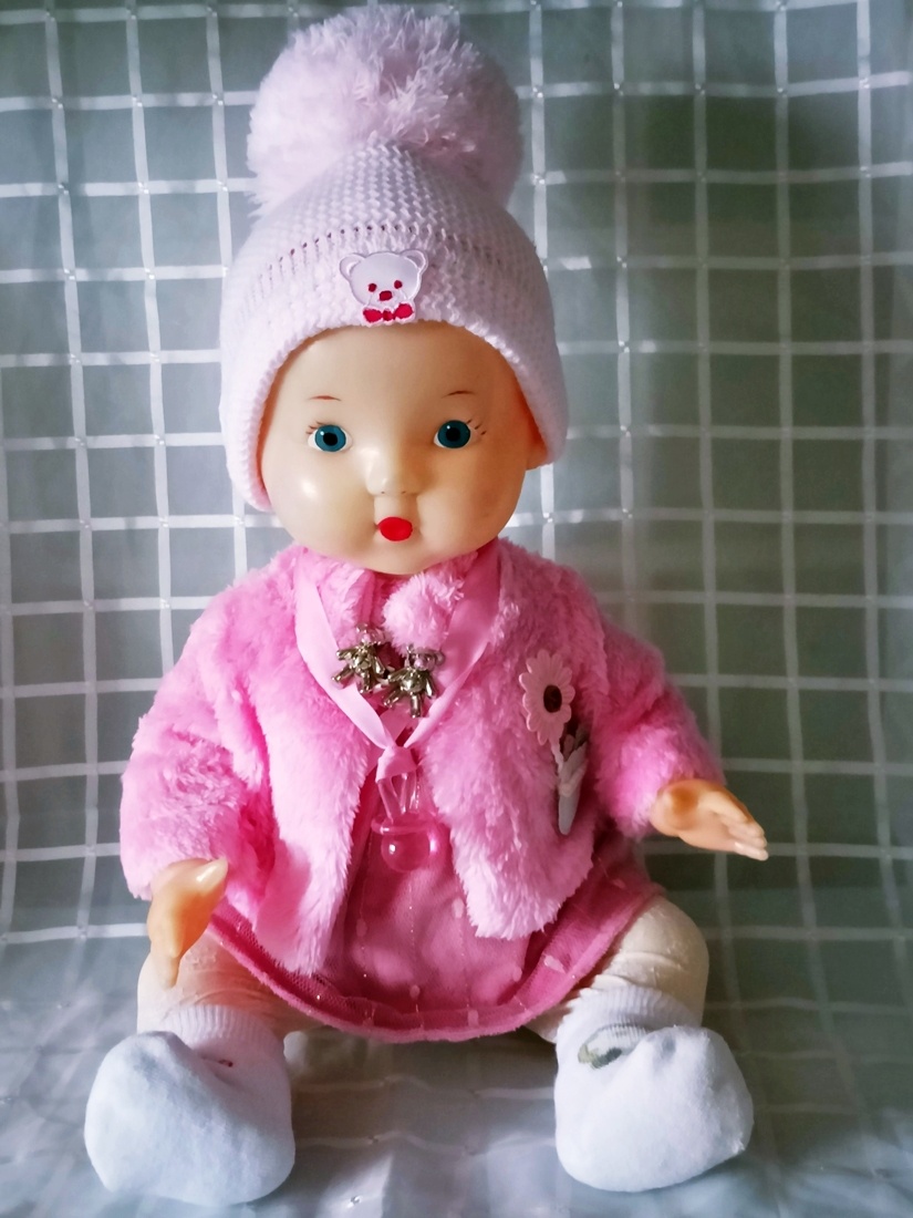 👶🎀RETRO VELKÁ PANENKA MIMINKO - PLASTOVÁ 70. LÉTA