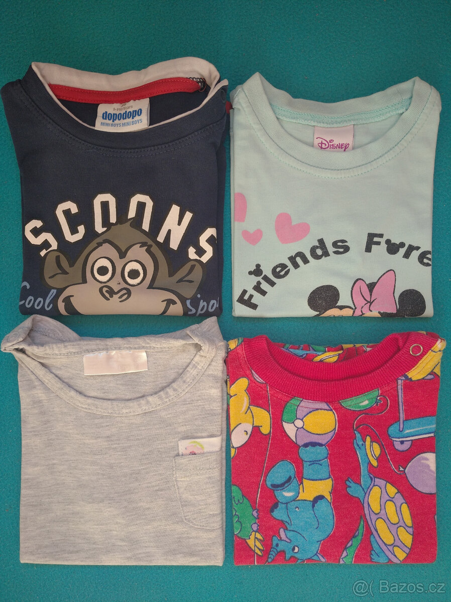 Trička vel.86 od 10Kč/ks