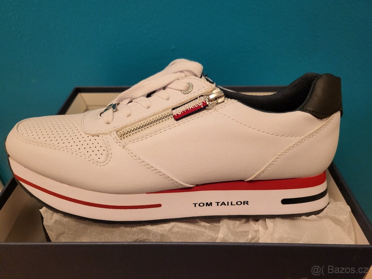 Bílé tenisky Tom Tailor vel.41