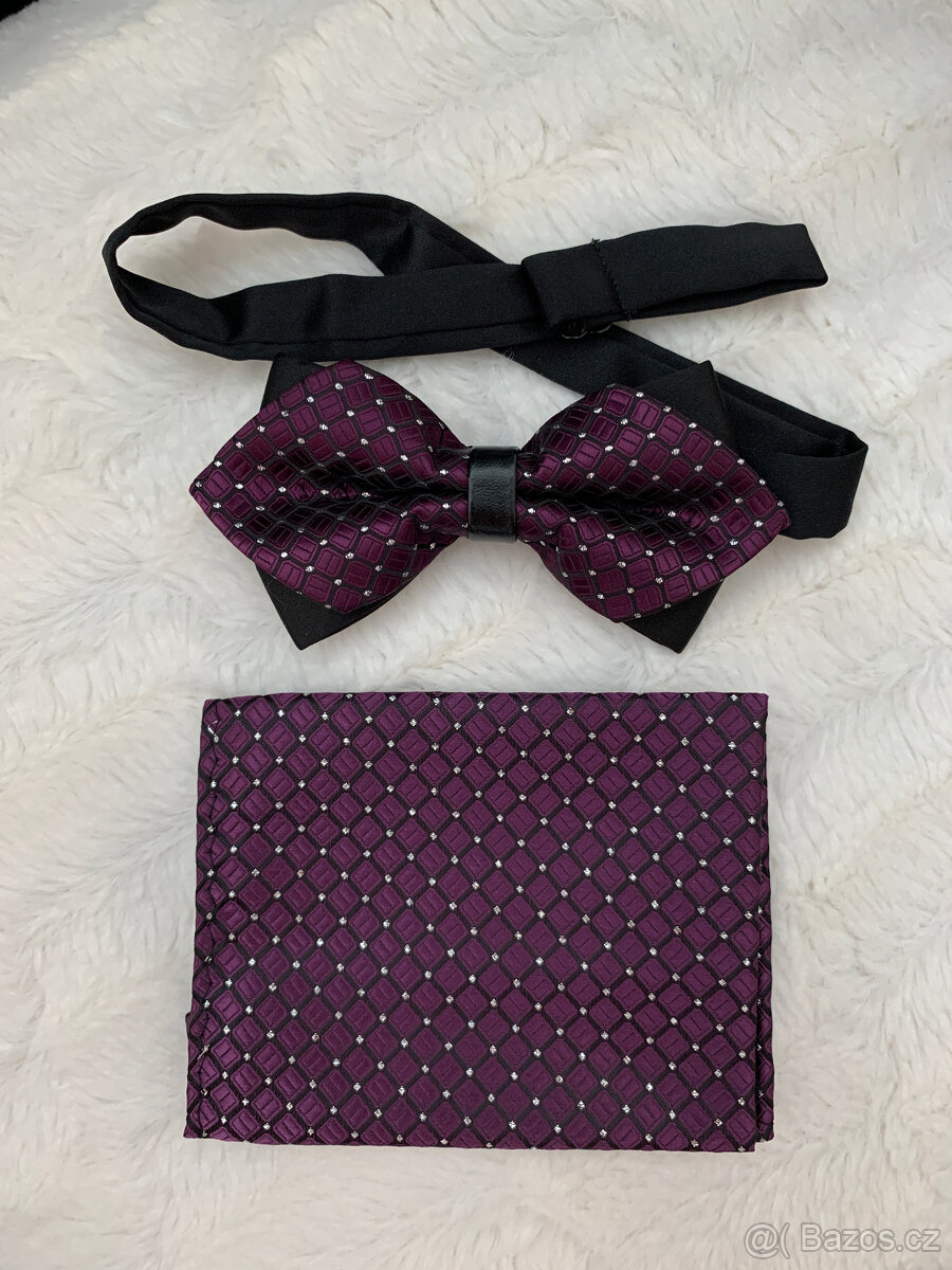 Pánský set vintage, fialový,ružový,černý