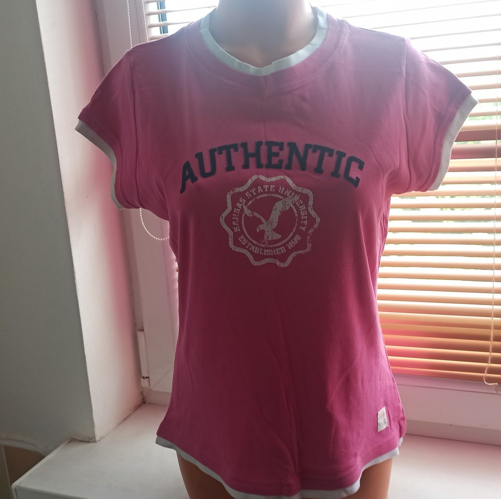 Růžové bavlněné tričko vel. 44 XXL zn. Authentic