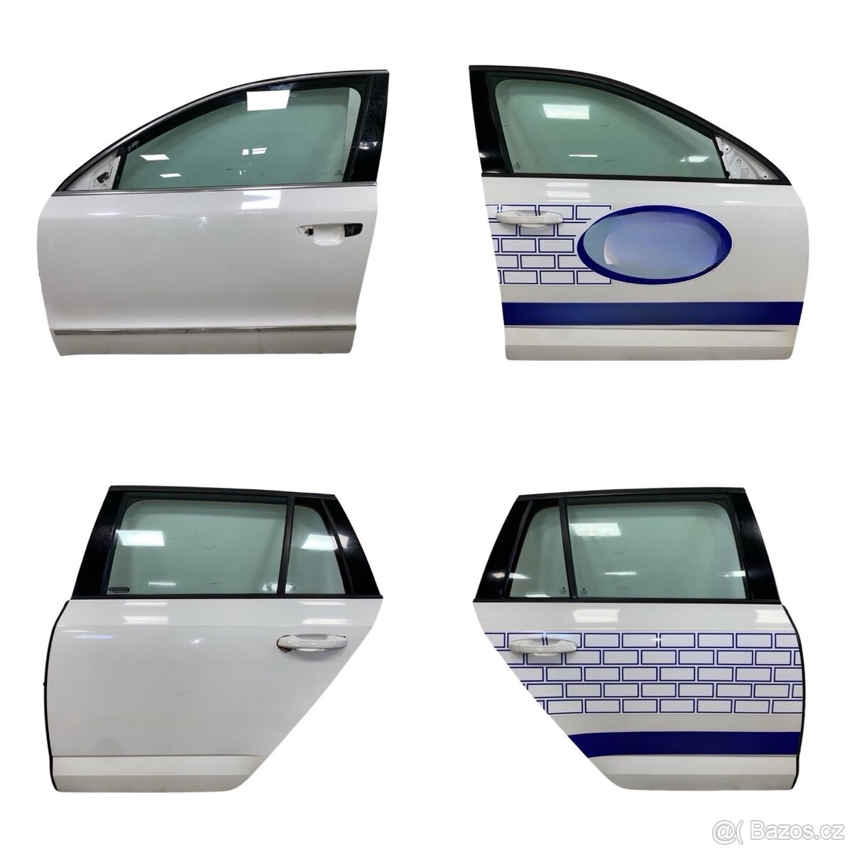 Všechny dveře bílá barva LF9E Škoda Octavia 3 kombi 2014