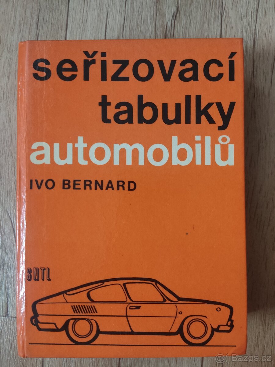 Kniha Seřizovací tabulky automobilů