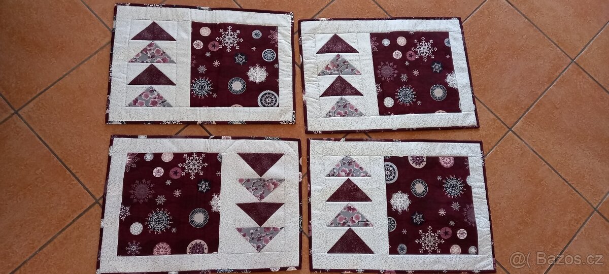 Vánoční prostírání patchwork