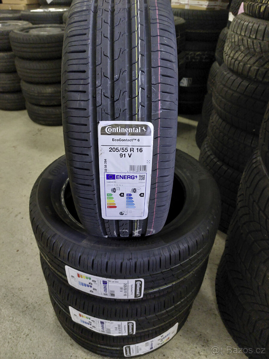 205/55 R16 91V Continental EcoContact 6 nové 4ks letní