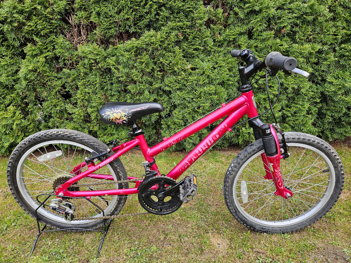 20" dívčí růžové horské hliníkové kolo NORCO, rám 10"