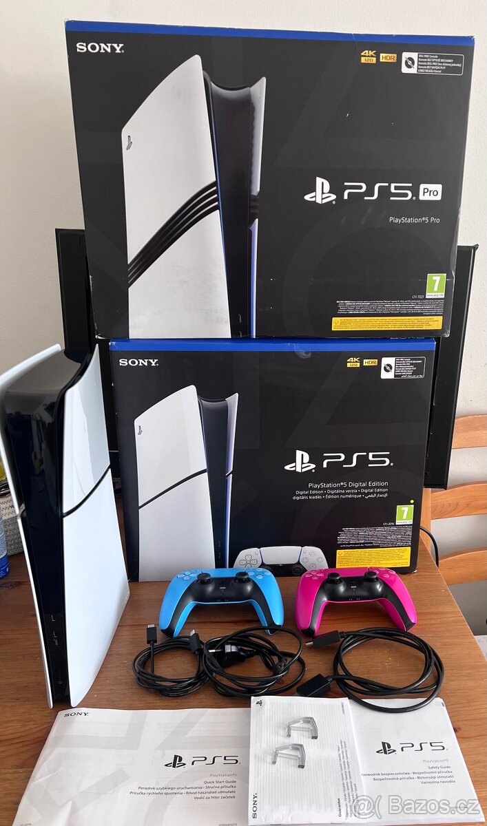 PS5 Slim 1TB digital + dva ovladače