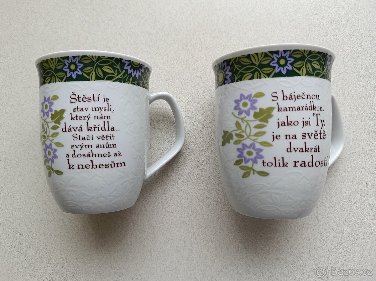 Porcelánový hrnek, hrníček nový. Druhý k 50 tinám.