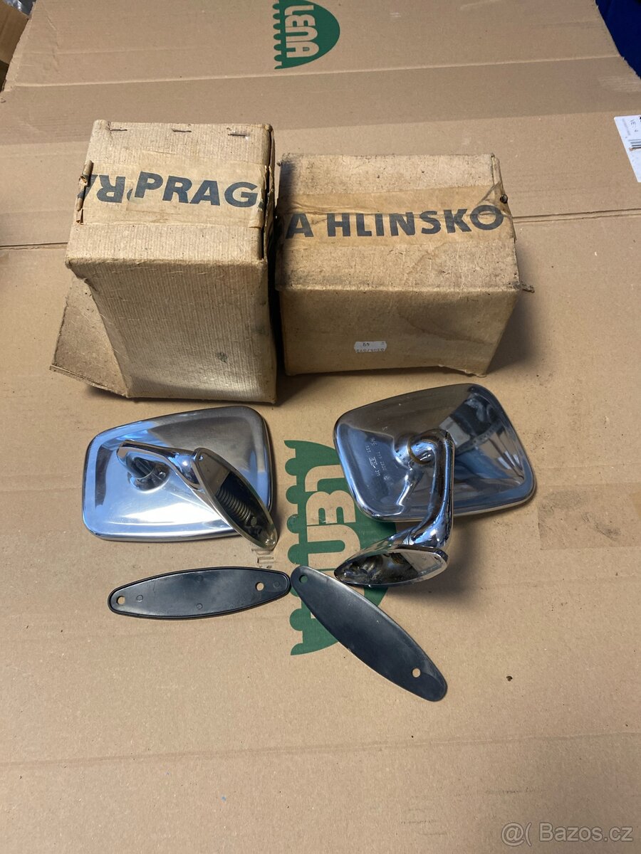 Nová zrcátka na veterán výrobce Praga Hlinsko