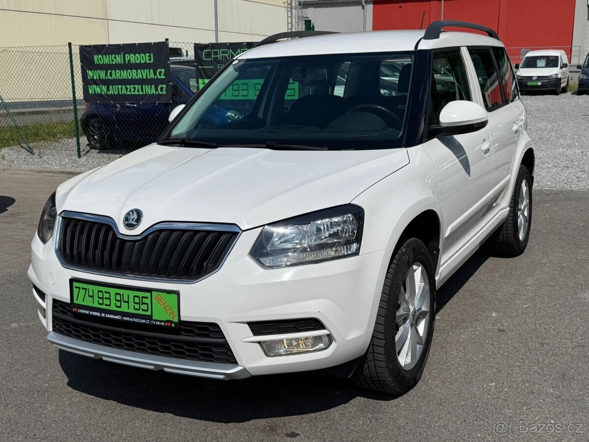 ► ŠKODA YETI 1,4 TSI 4x4 - 110 KW, NAVI, PARK. SENZORY◄