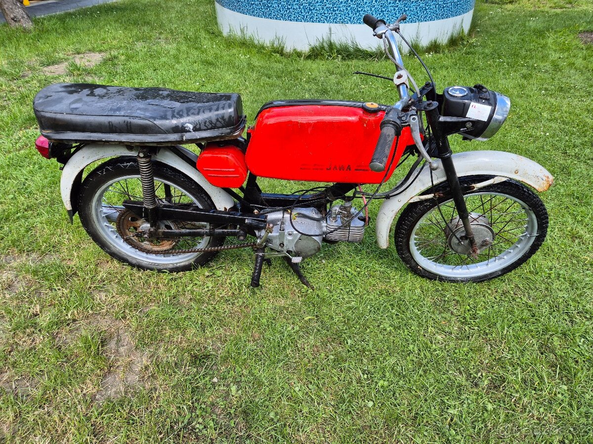 Jawa 23 Mustang bez TP, červený původní 7.