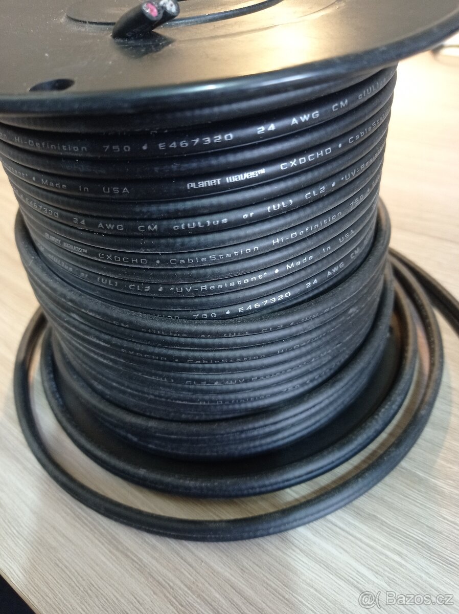 PlanetWaves 2žílový (stereo audio) kabel 25m