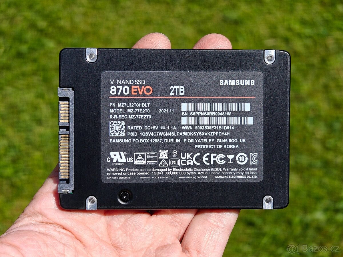 2TB SSD Samsung 870 EVO 2.5" SATA