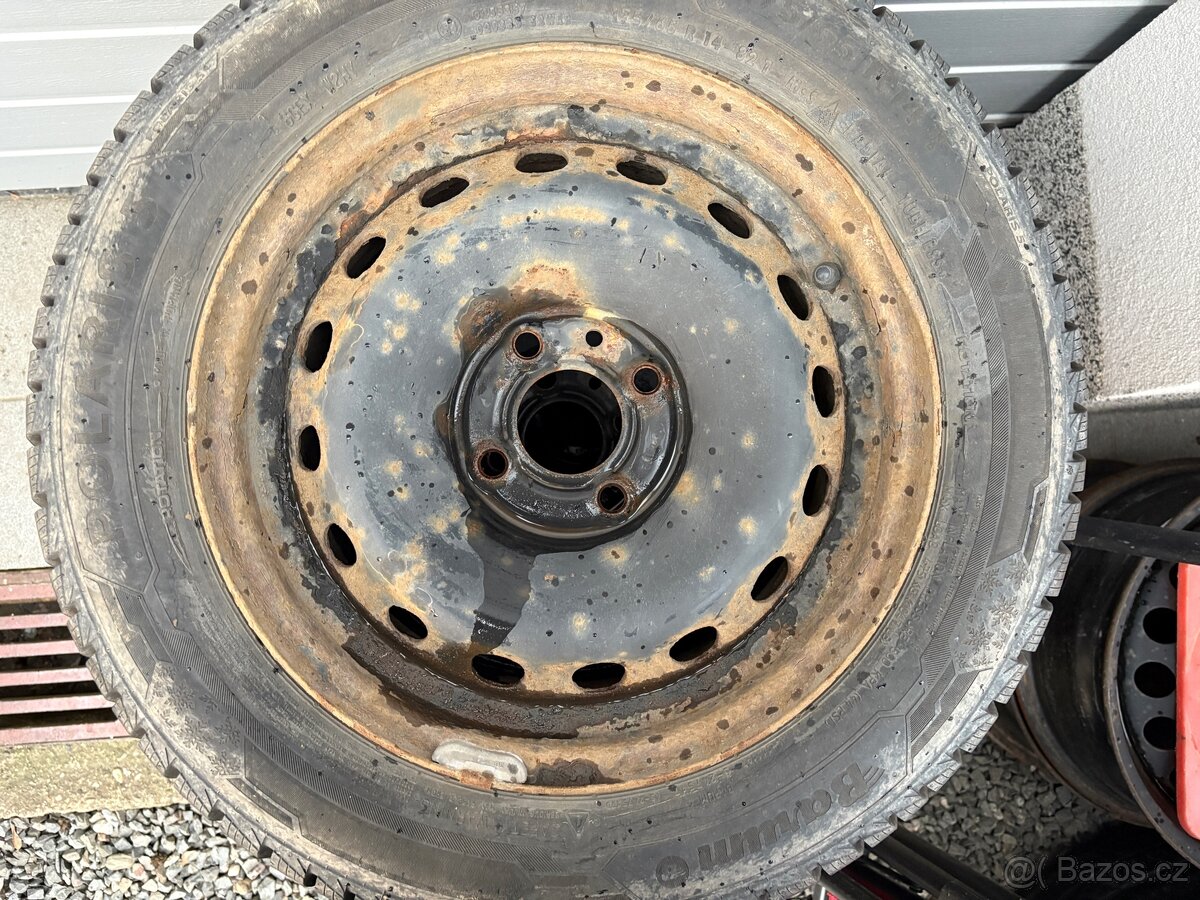Plechové disky 14” Renault Clio 2012 zimní pneu 175/65R14