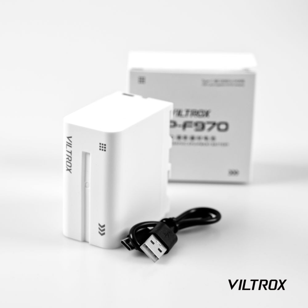 Viltrox nabíjecí set 2x baterie NP-F970 USB C s led, USB C