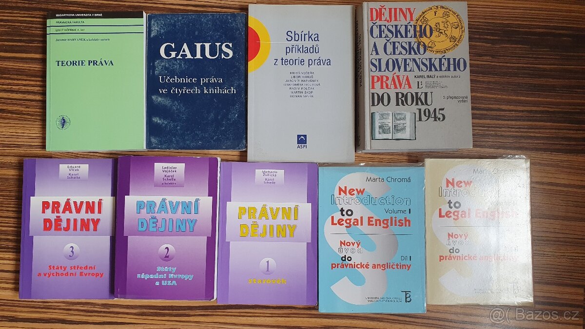 Učebnice pro první ročník právnické fakulty