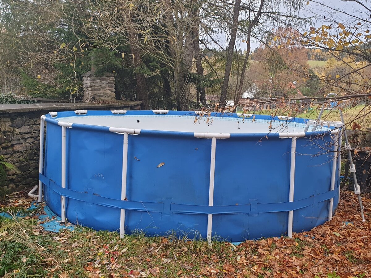 Bazén INTEX 4,5 x 1,2 m s příslušenstvím a tep. čerpadlem