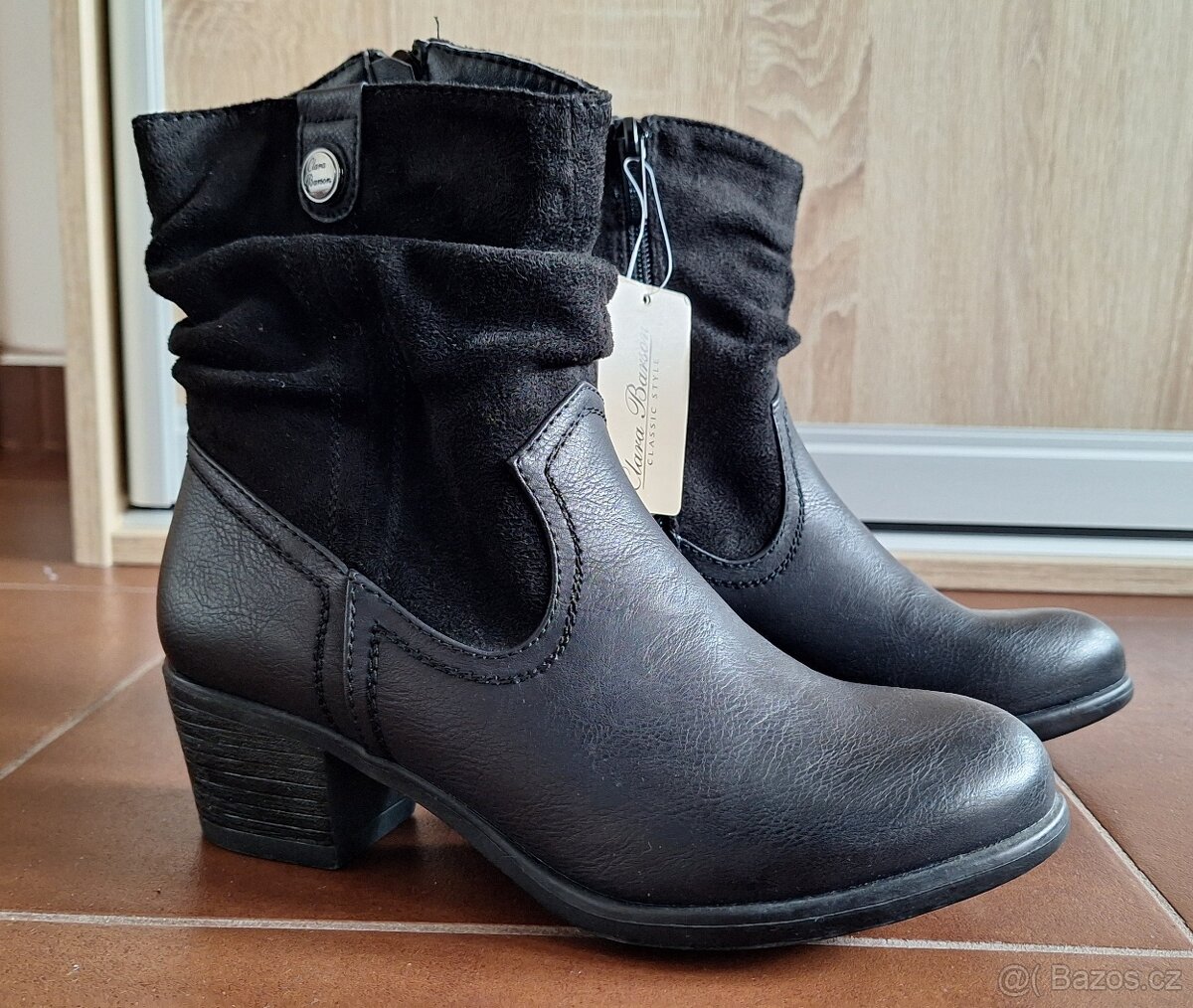 Dámské černé zimní boty