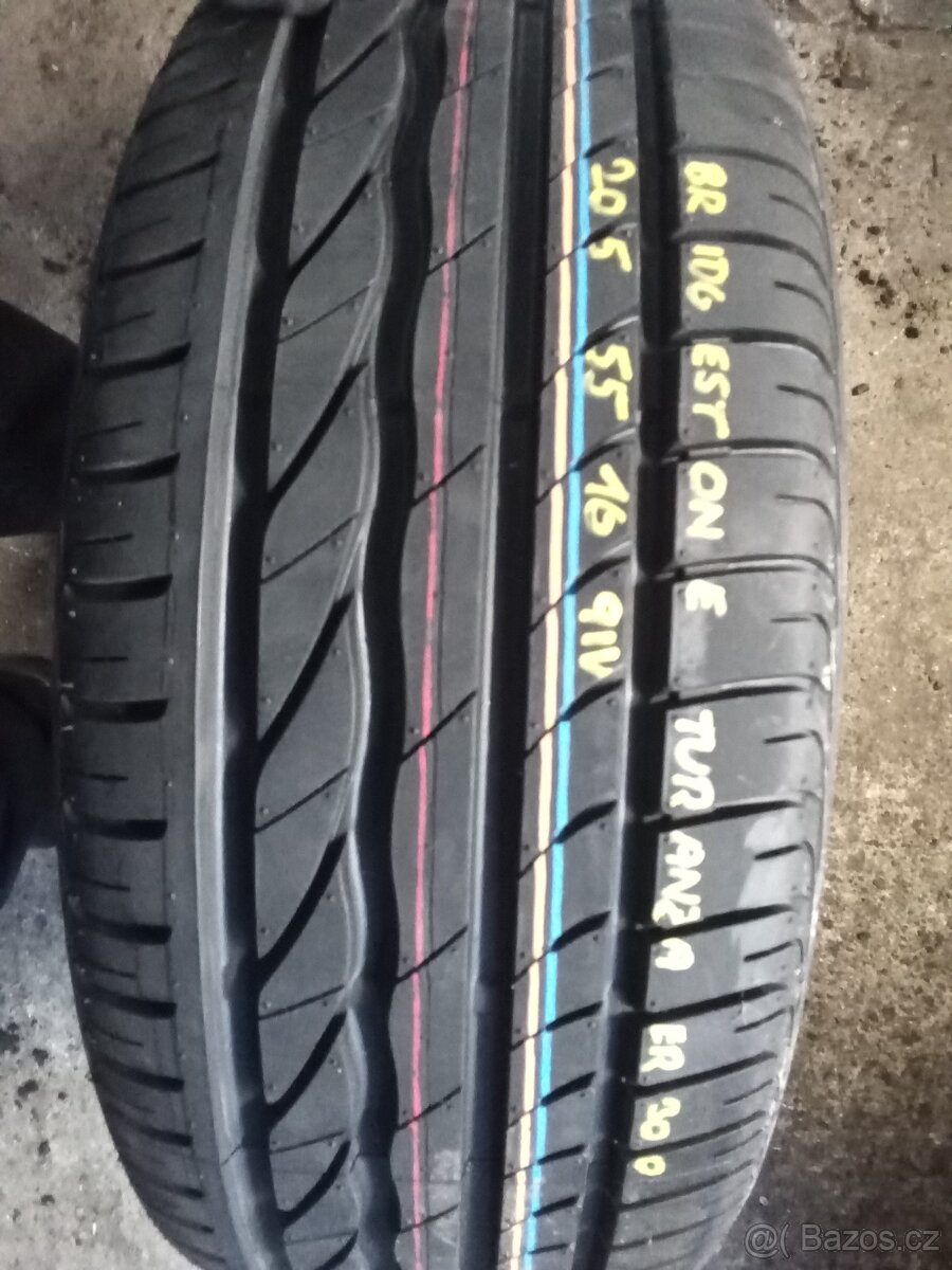 NOVÉ letní pneu Bridgestone Turanza ER300 205 55 16 91V