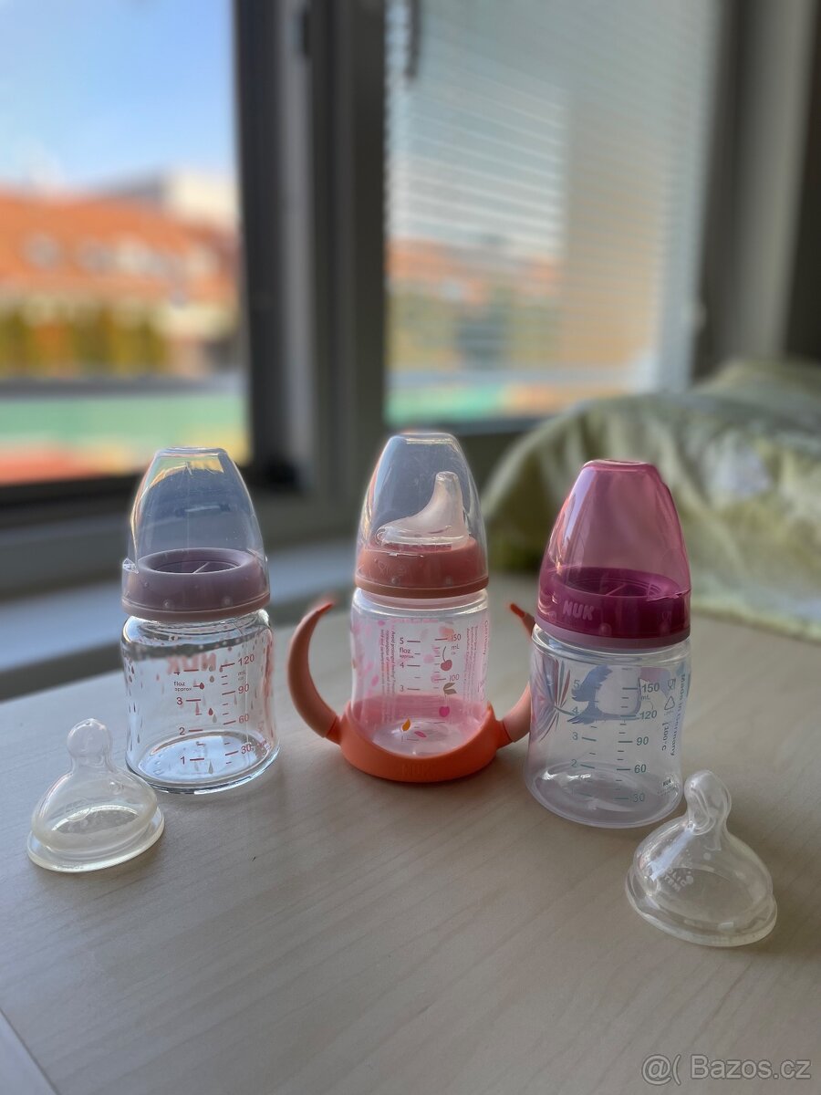 Lahve, sterilizator, jidelni miska