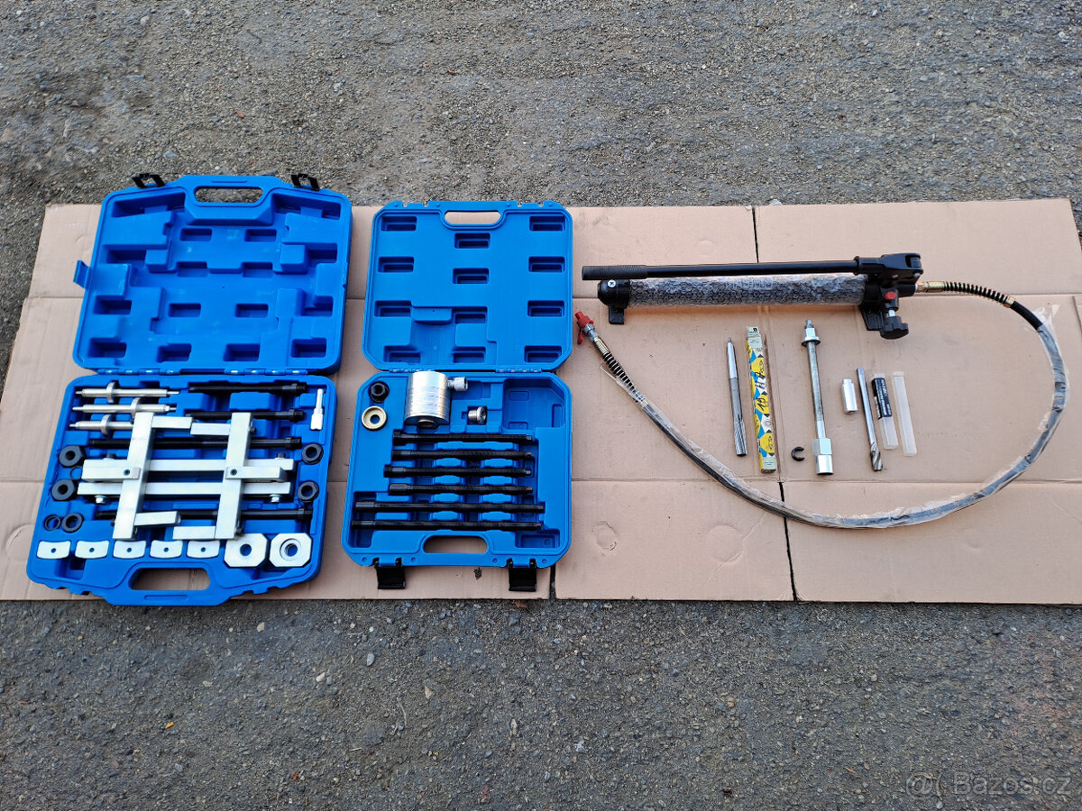 Hydraulický plus mechanický vytahovák vstřikovačů - sada