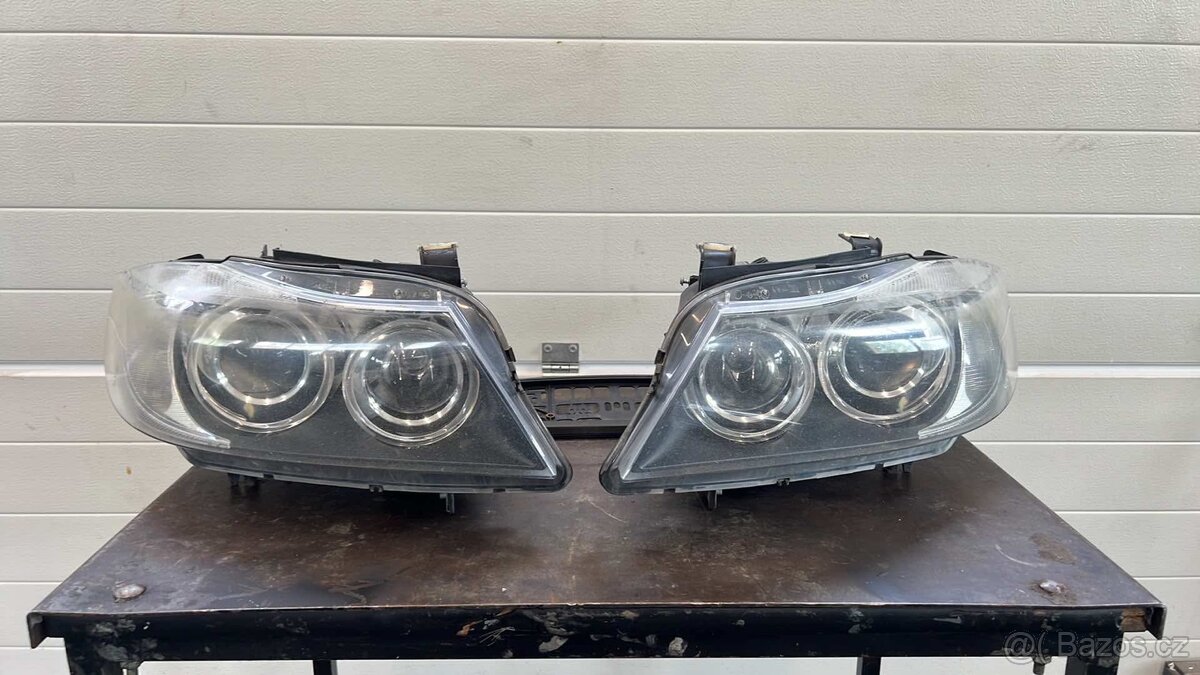 Originální predfacelift xenon světla na bmw e90/e91