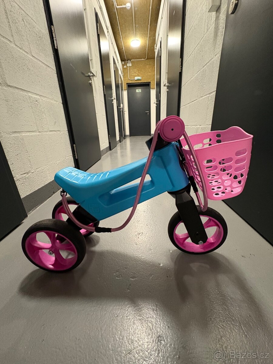 Odrážedlo FUNNY WHEELS Rider SuperSport 2v1 modré světlé