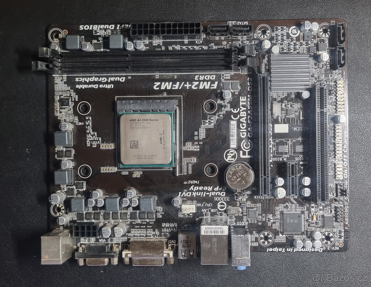 AMD APU A4-5300 + Deska Gigabyte GA-F2A55M-DS2 (FM2+ DDR3)