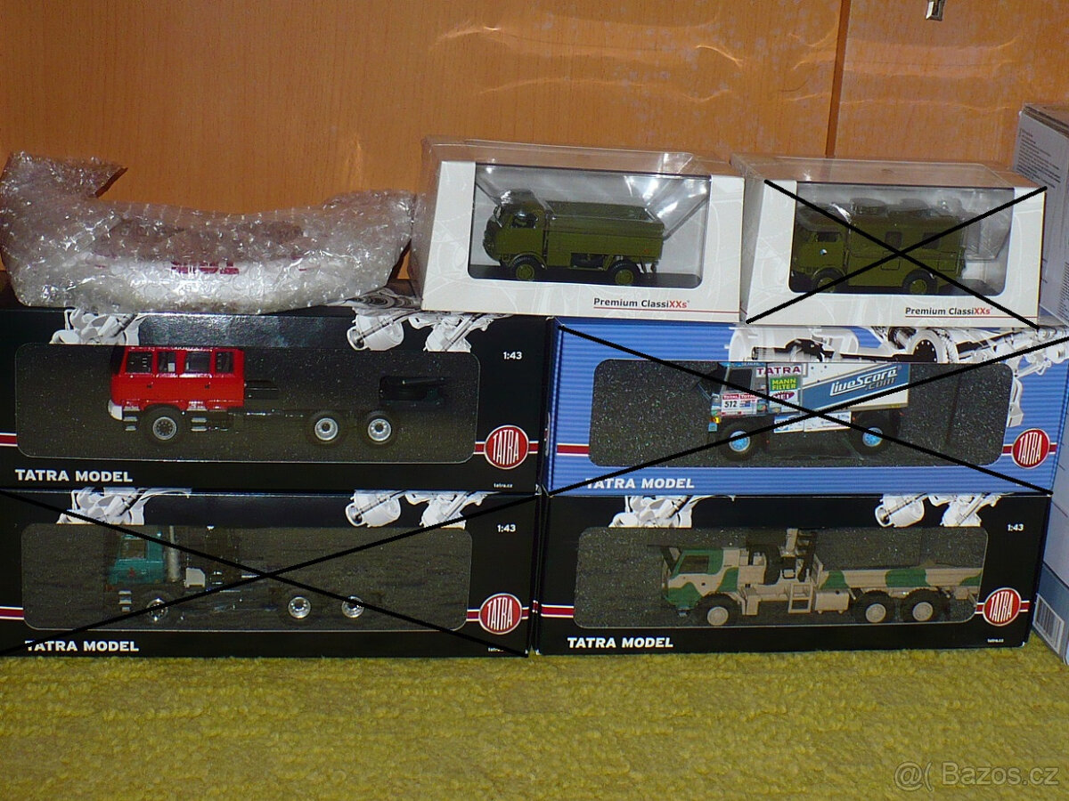 Sběratelské modely náklaďáků TATRA (KADEN, PC)