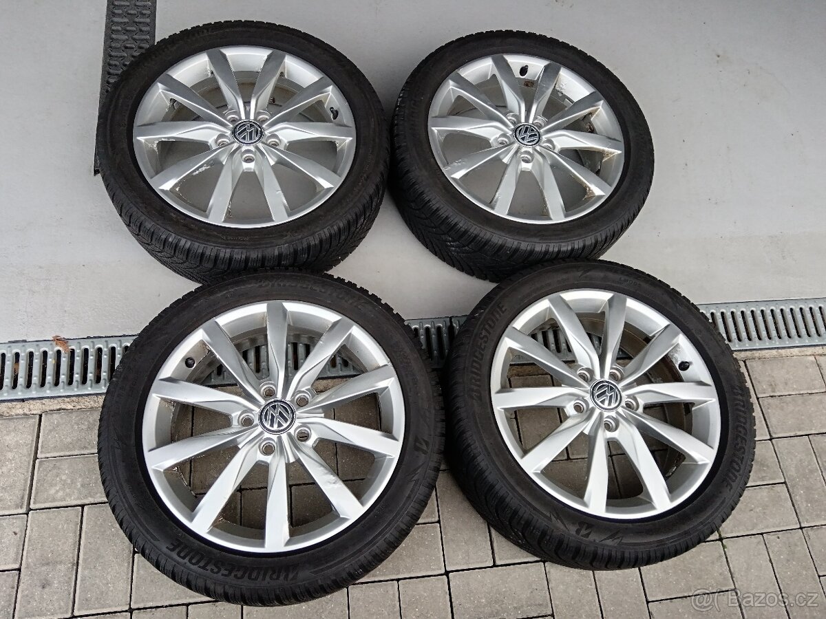 Zimní al kola DIJON 17" originální VW Golf VII r.v. 2015