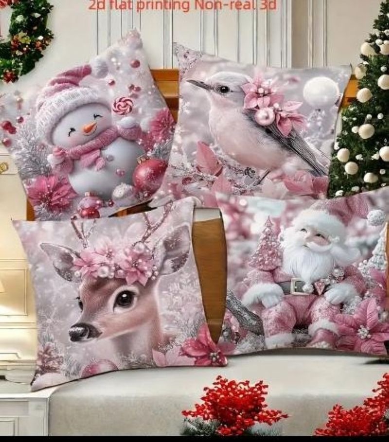 Krásné nové povlaky na polštáře 4 ks,45/45 cm