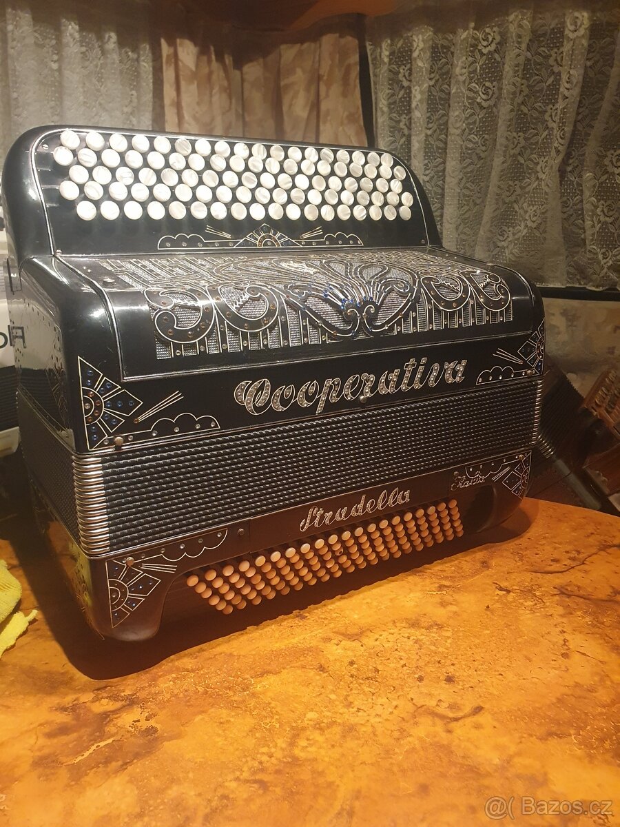 Italská knoflíková harmonika Cooperativa