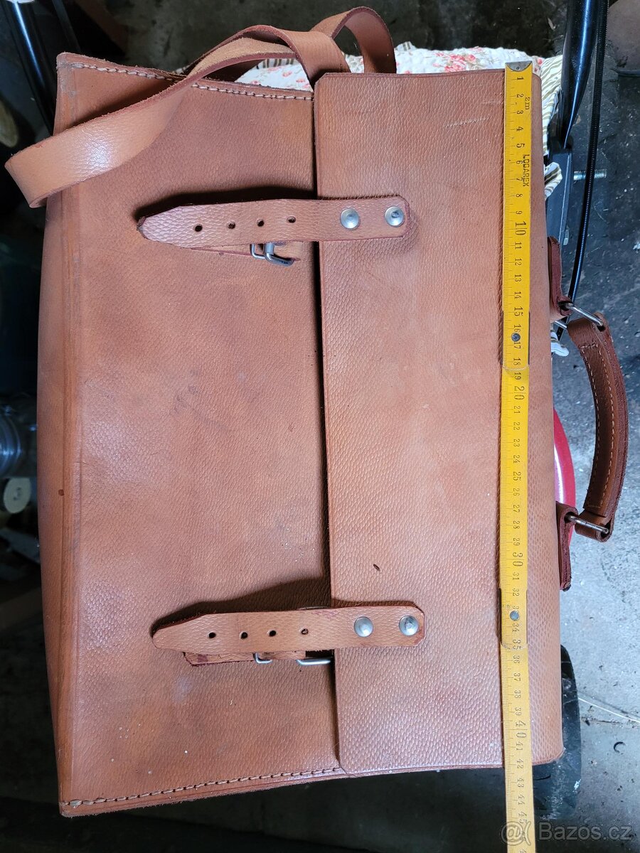 Brašna na nářadí kožená stará nepoužitá