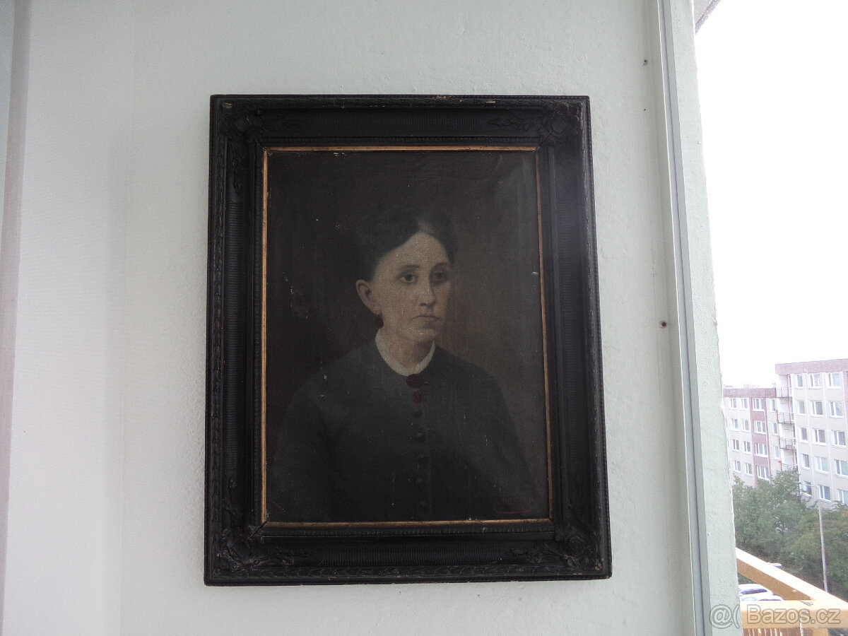 Starožitný obraz-portrét-1890