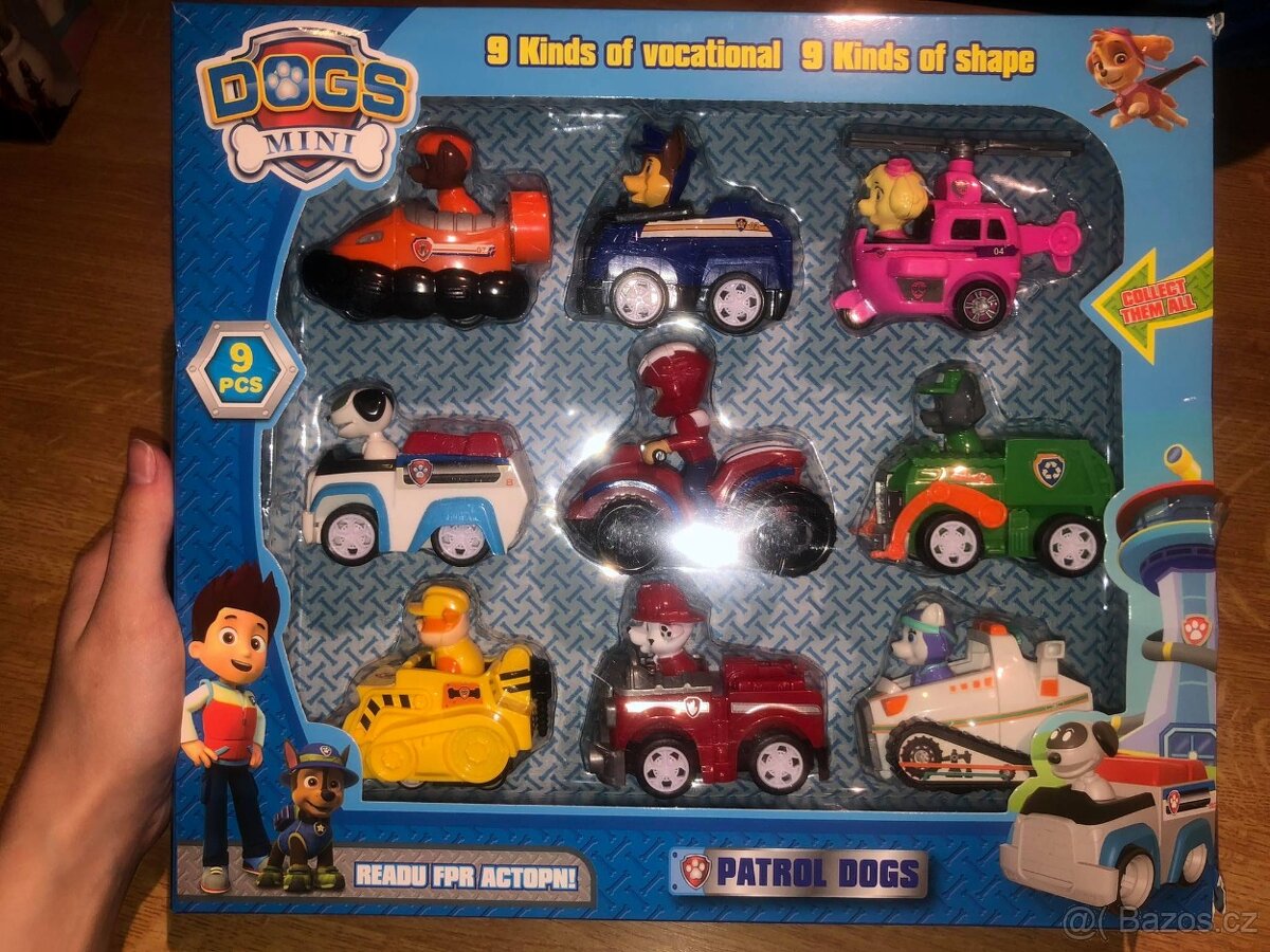 Sada pohyblivých figurek se setrvačníkem Tlapkova patrola