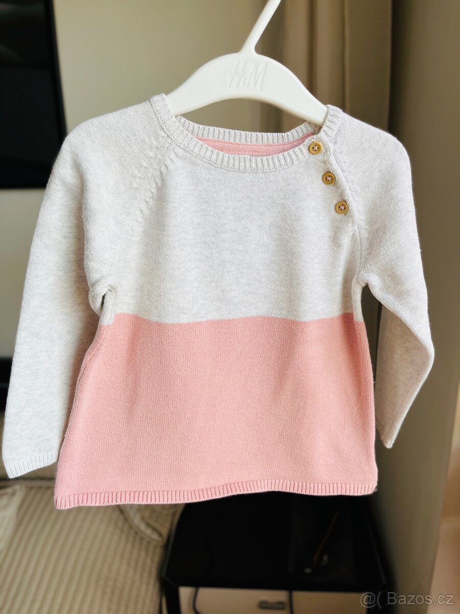 Dívčí svetr H&M – výborný stav, vel.86