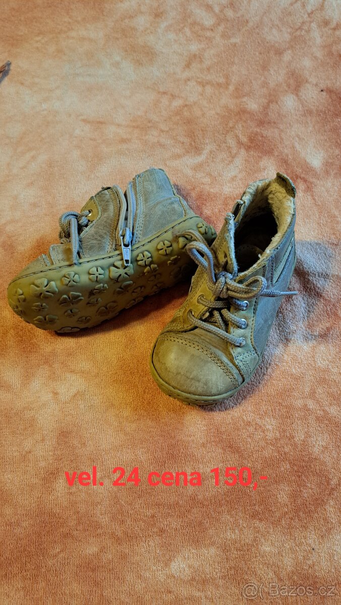 Dětské podzimni vel. 22 , zimní  boty vel. 24